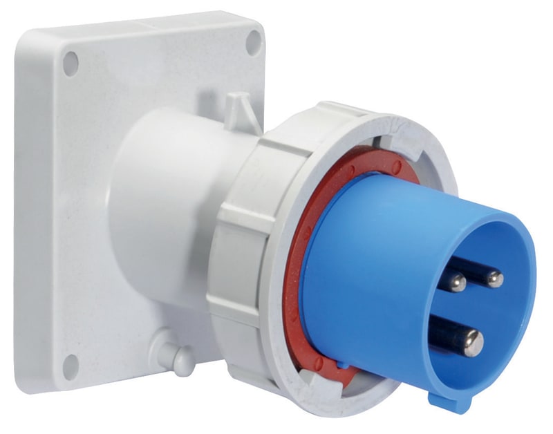 Recessed Appliance Inlet, Screw 216-6 IP67 (2783)