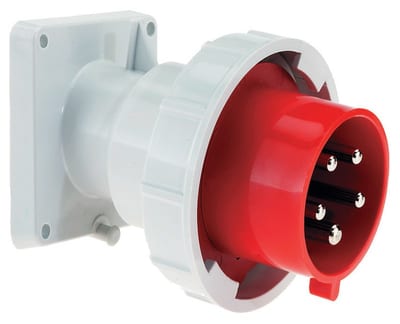 Recessed Appliance Inlet, Screw 416-6 IP67
