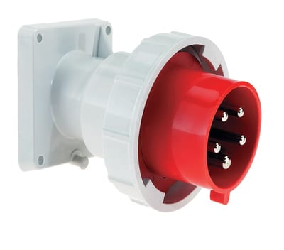 Recessed Appliance Inlet, Screw 432-6 IP67