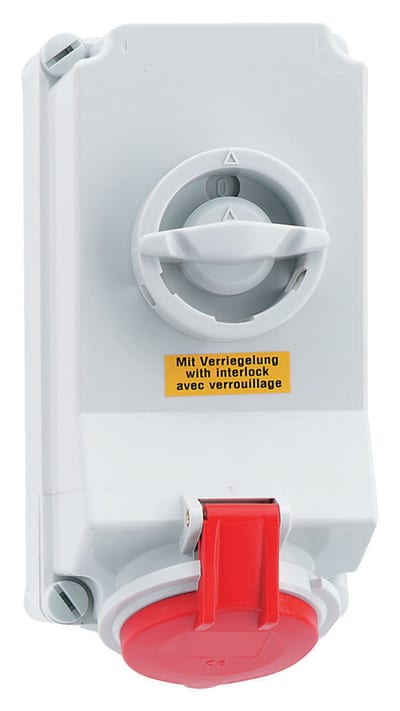 Socket outlet with interlock 416-6 IP44