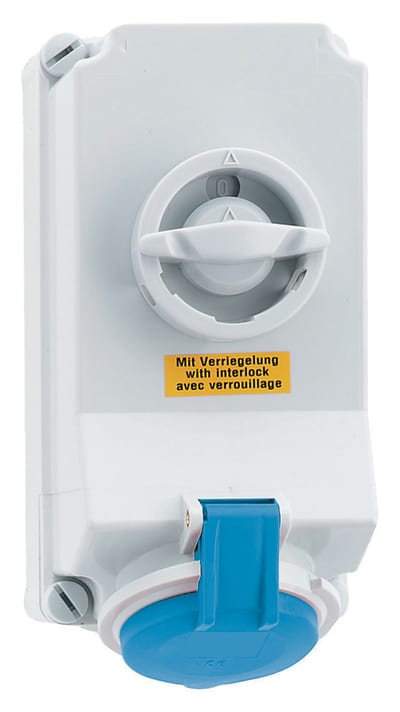 Socket outlet with interlock 232-6 IP44