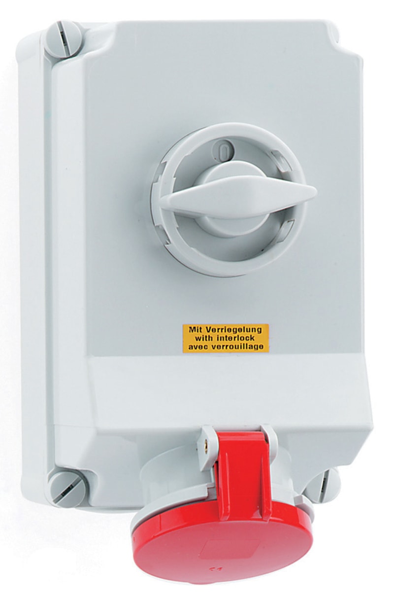 Socket outlet with interlock 463-6 IP44 (16603)