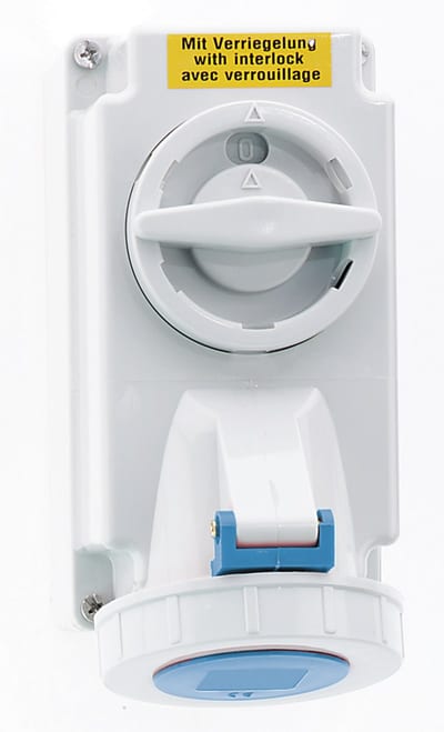 Socket outlet with interlock 216-6 IP67