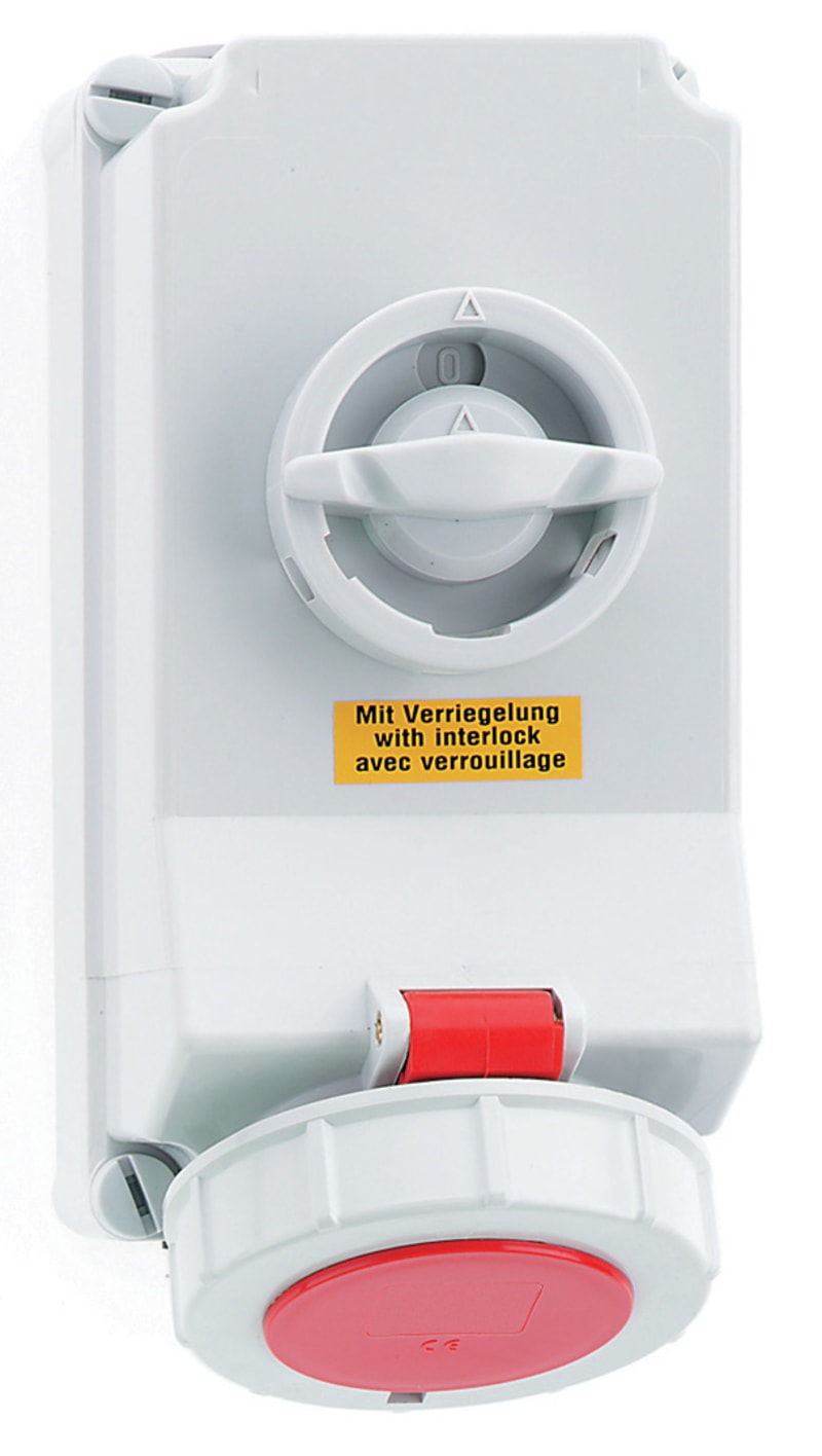 Socket outlet with interlock 416-6 IP67 (16041)