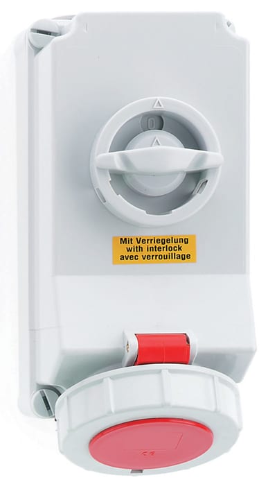 Socket outlet with interlock 416-6 IP67