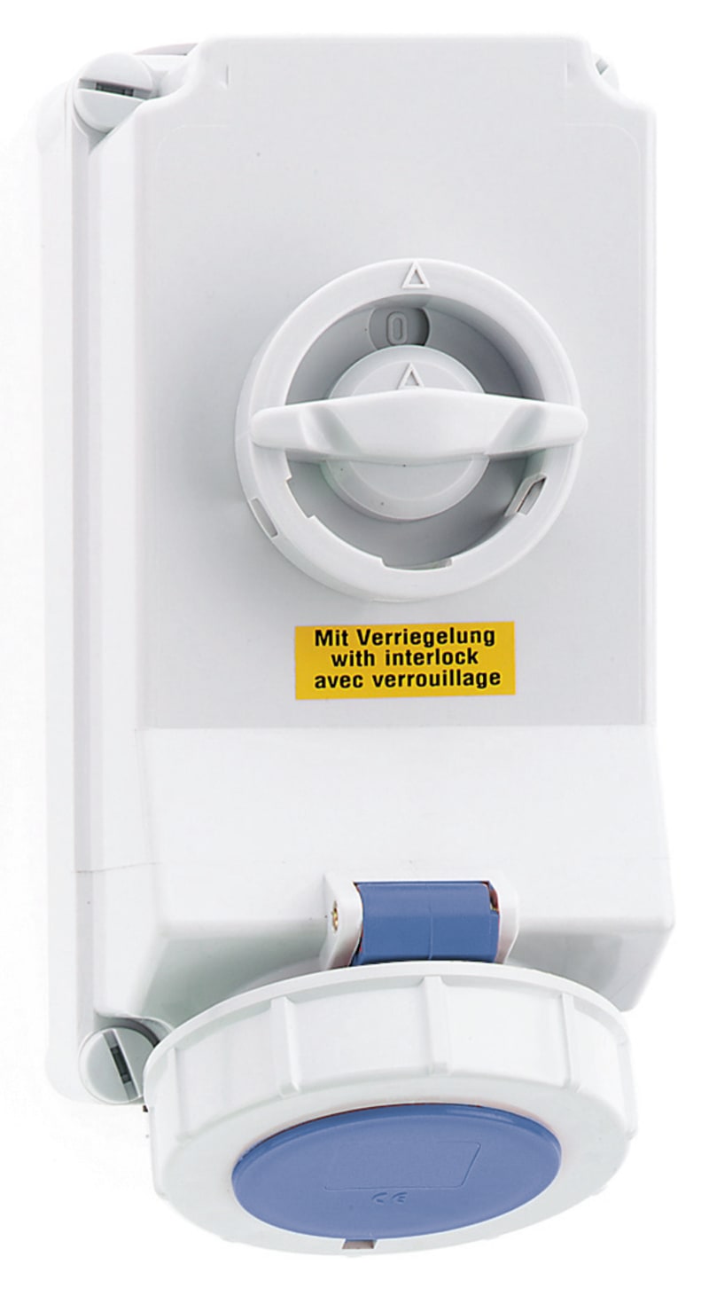 Socket outlet with interlock 232-6 IP67 (B0016104)