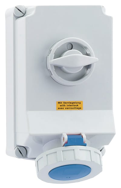 Socket outlet with interlock 263-6 IP67
