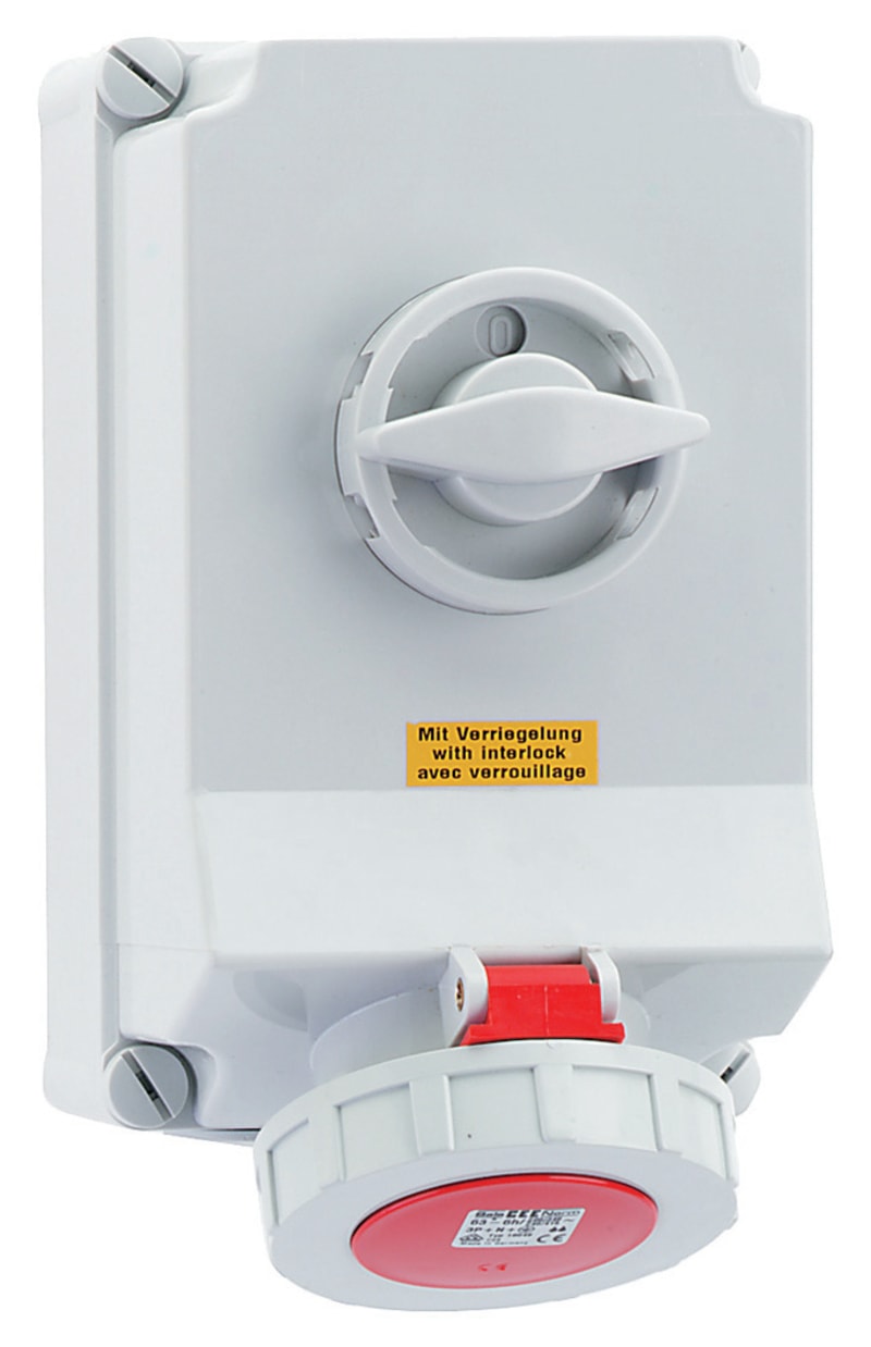 Socket outlet with interlock 463-6 IP67 (16602)