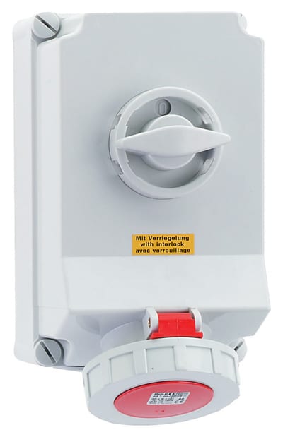 Socket outlet with interlock 463-6 IP67