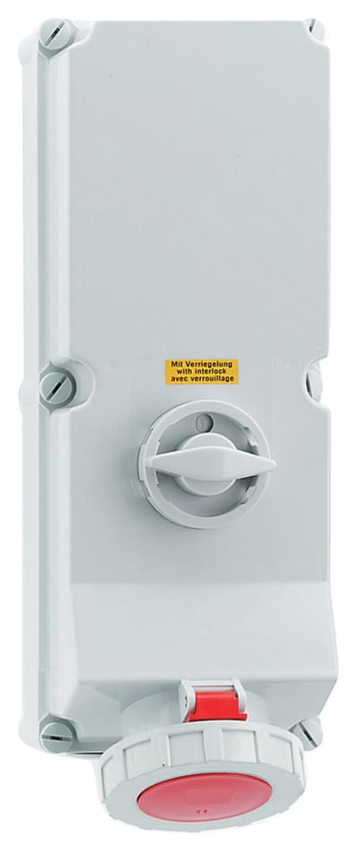 Socket.with interlockIG.3125-6 IP67 Al