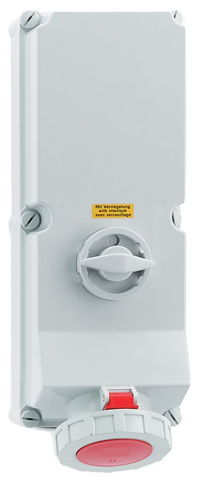 Socket.with interlockIG.4125-6 IP67 Al