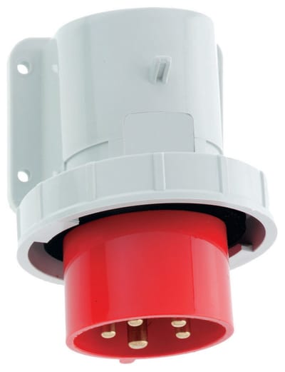 Recessed Appliance Inlet, Downward 432-6 IP67