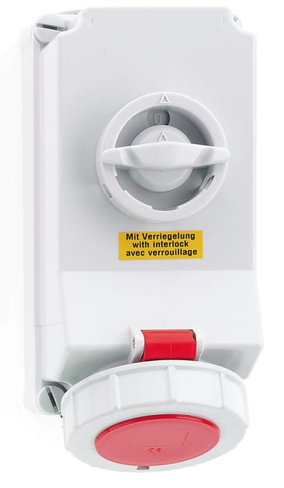 Socket outlet with interlock332-11 IP67