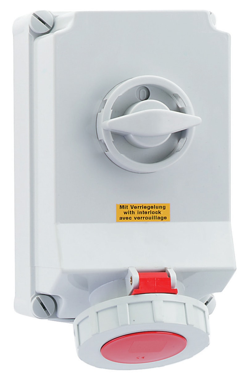 Socket outlet with interlock363-11 IP67 (16230)