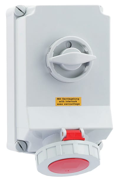 Socket outlet with interlock363-11 IP67