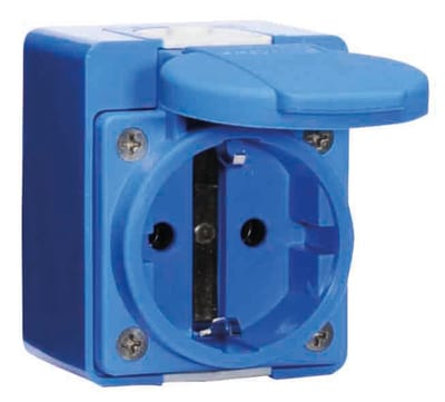 Socket outlet schuko IP44