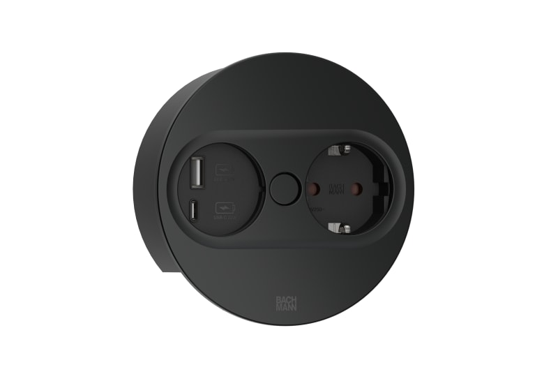TWIST 2 1XCEE7/3 1XUSB A/C 22W round (946.104)