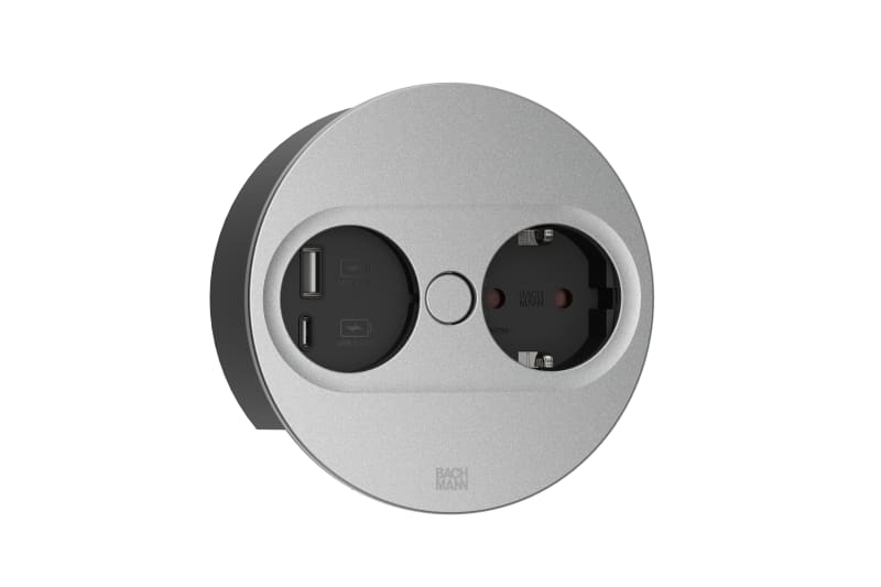 TWIST 2 1XCEE7/3 1XUSB A/C 22W round (946.012)