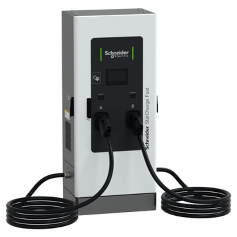 Schneider StarCharge Fast 60 EV Charger 60 kW, 2xCCS2, 7.5 m Cable (EVD2S60TBBC7)
