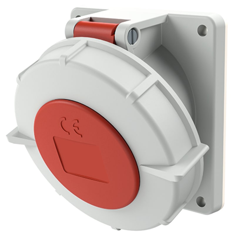 Panel-Mounted outlet 432-6 IP67 HK (1808)