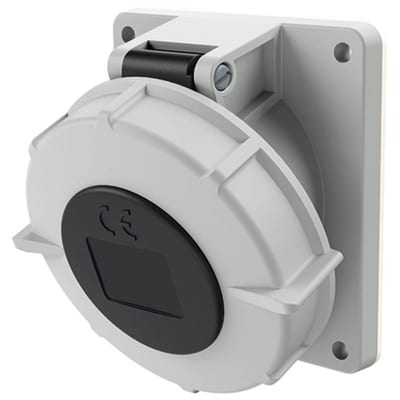 Panel-Mounted outlet 332-9 IP67 HK