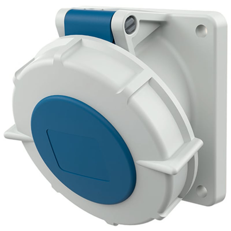 Panel-Mounted outlet,232-6, IP67 (3200)
