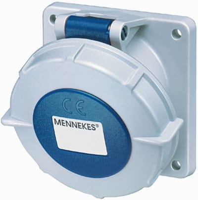 Panel-Mounted outlet, 216-6, IP67