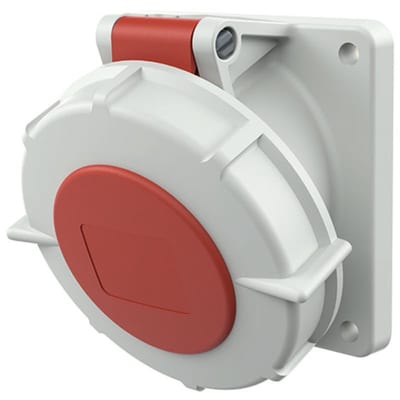 Panel-Mounted outlet, 416-6, IP67