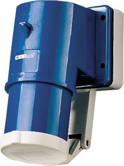 Panel-Mounted Appliance Inlet 316-9 IP44 Angled