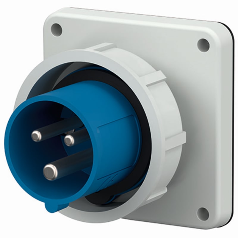 Panel-Mounted Appliance Inlet 232-6, IP67 NB (831)
