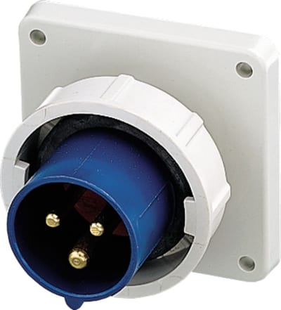 Panel-Mounted Appliance Inlet 216-6, IP67 NB