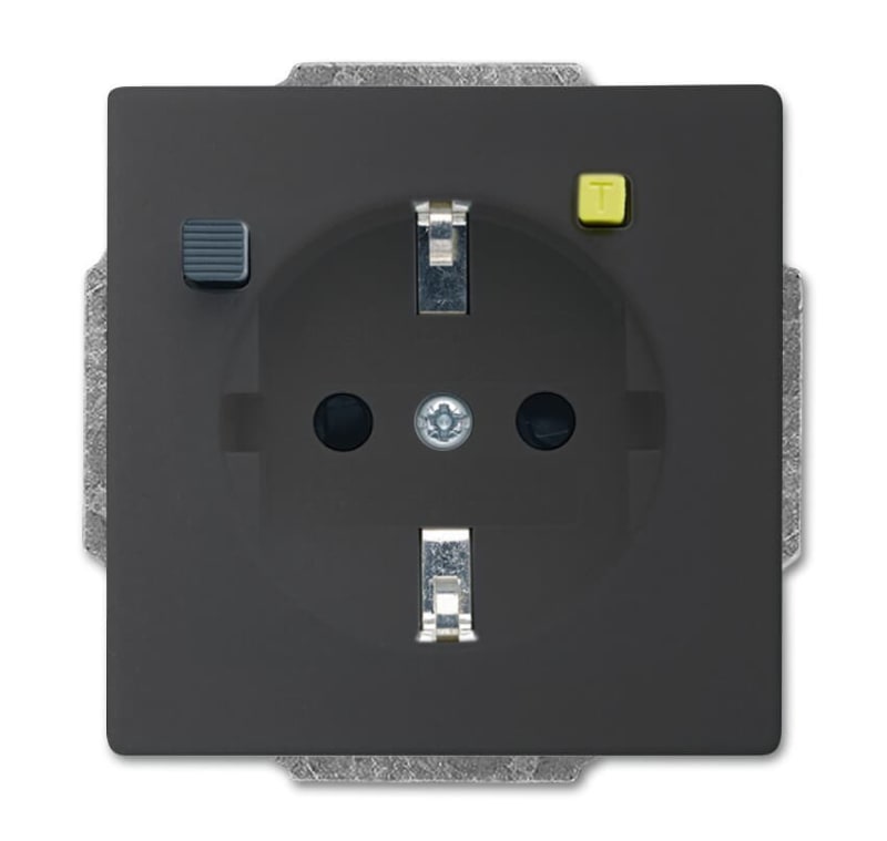 Impressivo Socket with RCD, anthracite (2CCF019499R0001)