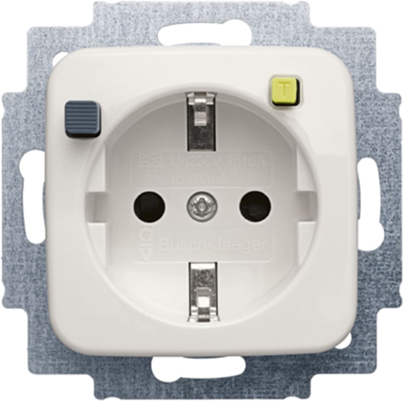 Jussi flush-mounted socket with RCD (2CCF019493R0001)