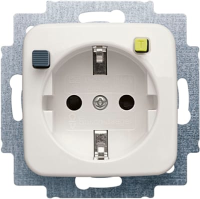 Jussi flush-mounted socket with RCD