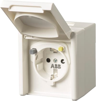 Impressivo Socket Outlet with RCD IP44