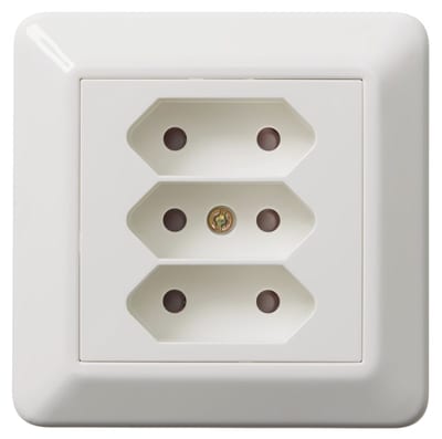 ELKO RS1031 Europlug 3-Way Flush-Mounted Socket