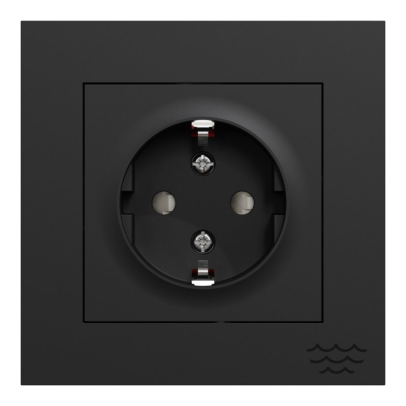 ELKO EKO30015 Single Socket Outlet with Earth, Plus HP Flush-mounted