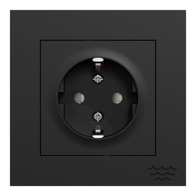 ELKO EKO30015 Single Socket Outlet with Earth, Plus HP Flush-mounted