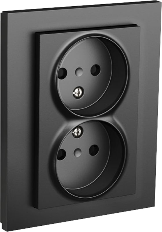 ELKO EKO05169 Plus Double Rehab Socket without Earth, Surface-mounted