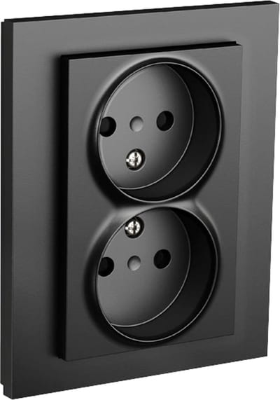 ELKO EKO05169 Plus Double Rehab Socket without Earth, Surface-mounted