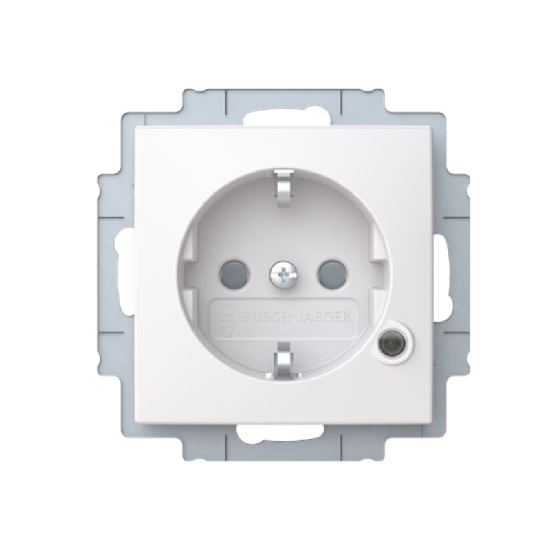 SAGA Flush Socket Single with KONT.LIGHT without Frame (2CKA002013A5486)