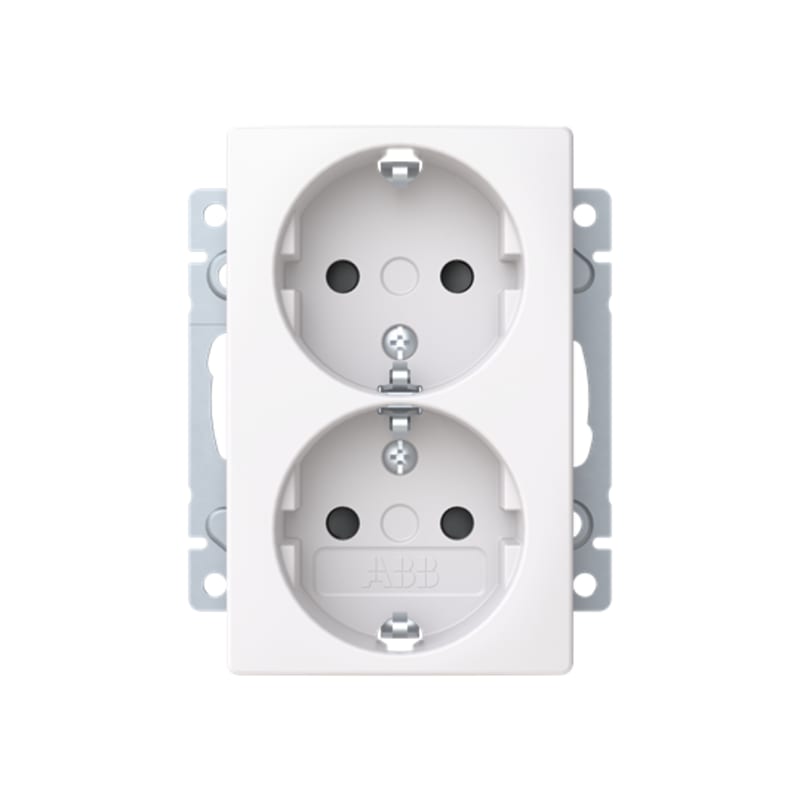 SAGA Flush Socket Double F/100MM Frame (2TKA00004879)