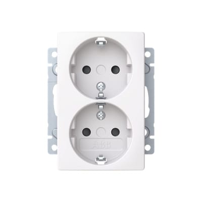 SAGA Flush Socket Double F/100MM Frame