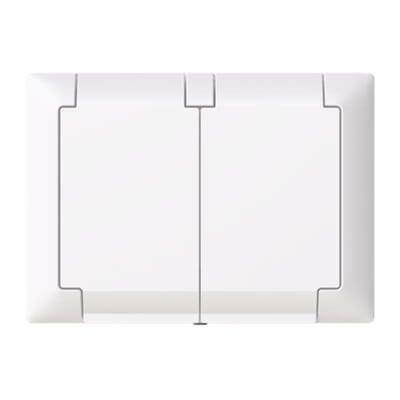 SAGA Flush Socket Double IP44 Complete