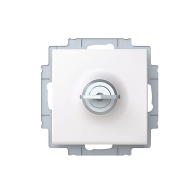 SAGA flush single socket with cover and lock, without frame