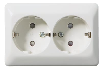 RS1090 PT Socket Outlet with Earth, Polar-White