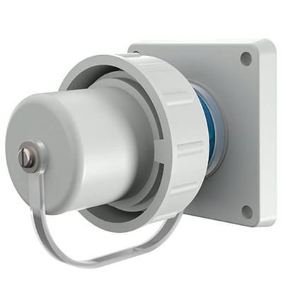 Panel Mounted Inlet 16A 2P+E 230V IP68