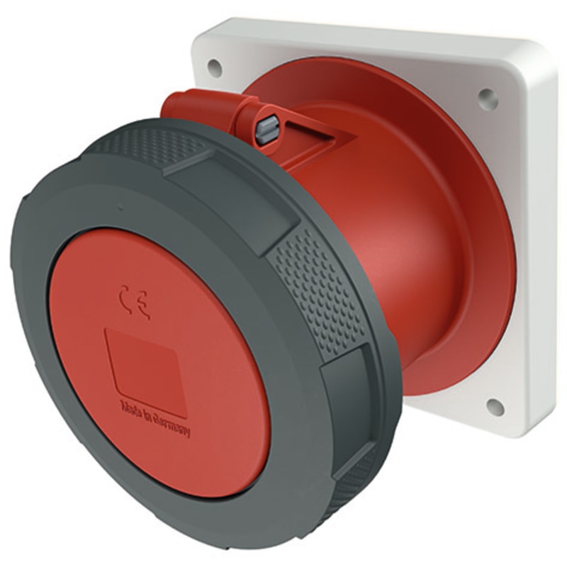 Panel-Mounted outlet 4125-6 400V IP67 (1461P)