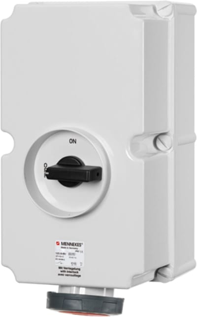 Wall outlet DUO 3125-6 400V IP67