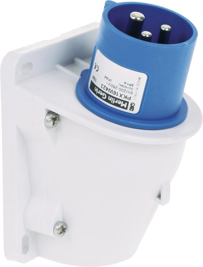 Schneider Electric Plug, Mureva PK, wall-mounted, Fast connection, 16A, 2P+E, 220V, IP44 PKX16W423
